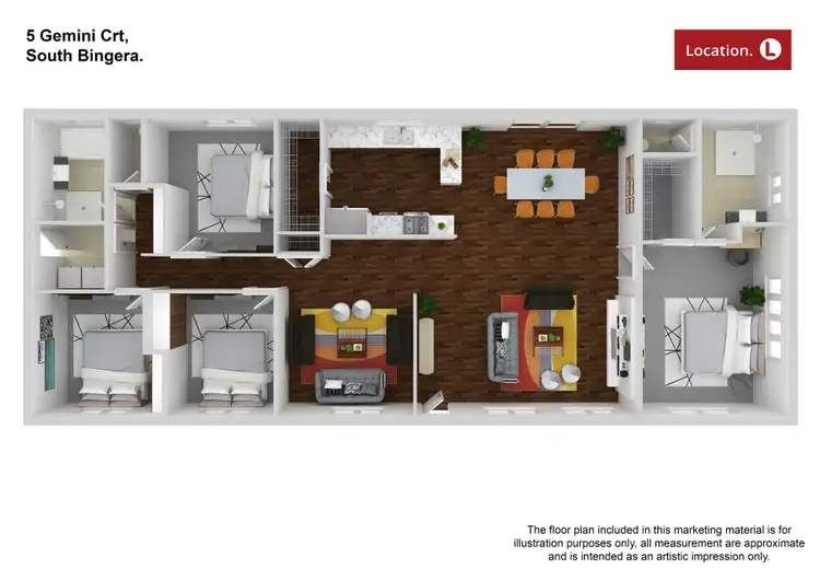 Floorplan of Homely house listing, 5 Gemini Court, South Bingera QLD 4670