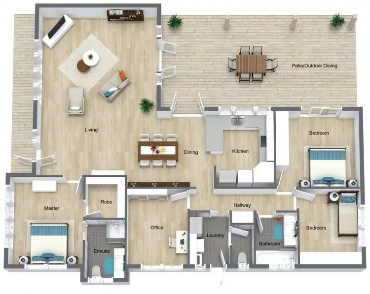 Floorplan of Homely house listing, 3 Michaelmas Close, Clifton Beach QLD 4879