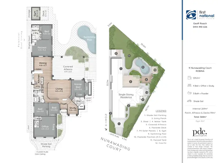 Floorplan of Homely house listing, 11 Nunawading Court, Robina QLD 4226