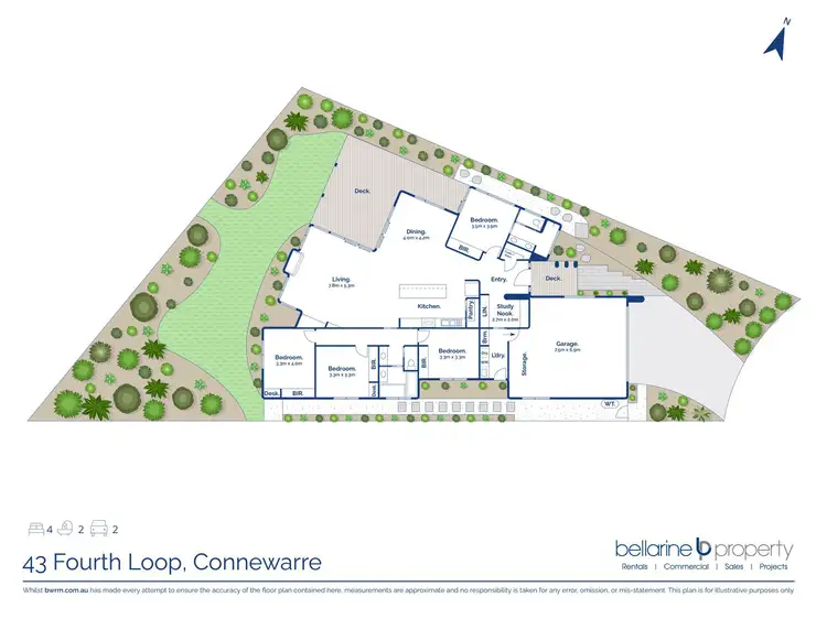 Floorplan of Homely house listing, 43 Fourth Loop, Connewarre VIC 3227