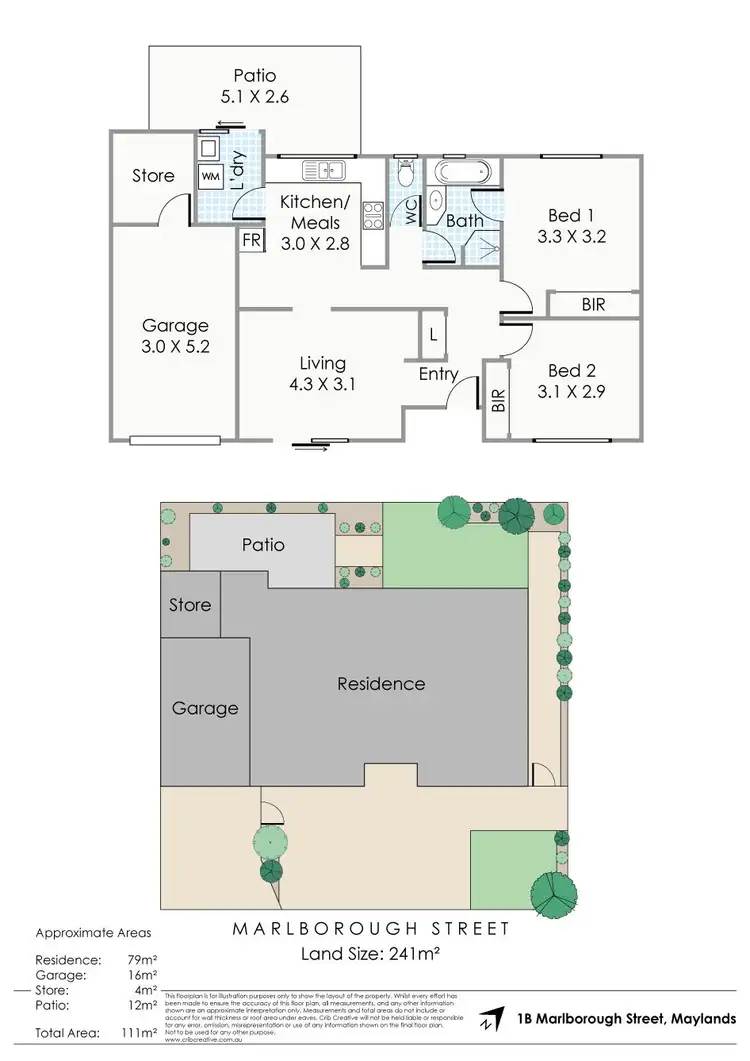 Floorplan of Homely house listing, 1B Marlborough Street, Maylands WA 6051