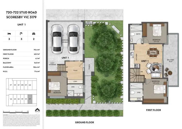 Floorplan of Homely townhouse listing, 1/720 Stud Road, Scoresby VIC 3179