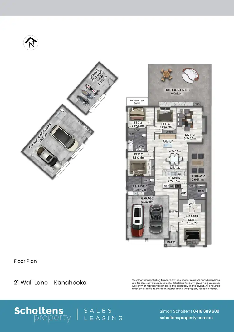 Floorplan of Homely house listing, 21 Wall Lane, Kanahooka NSW 2530