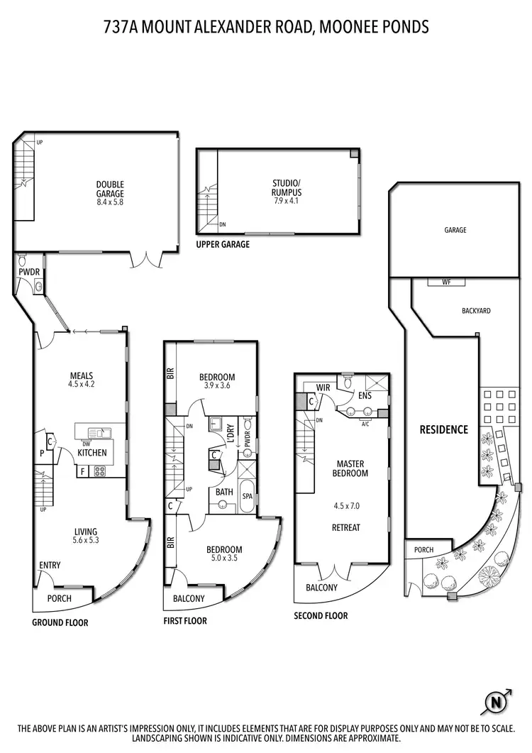 Floorplan of Homely house listing, 737A Mt Alexander Road, Moonee Ponds VIC 3039
