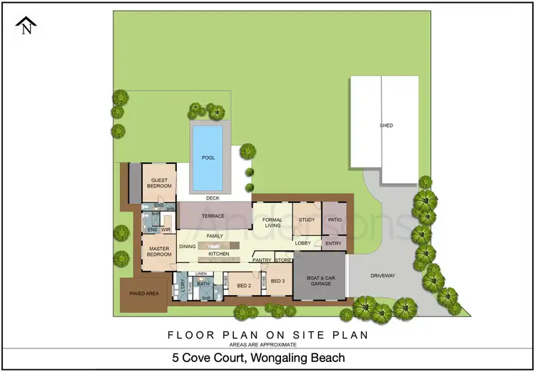 Floorplan of Homely house listing, 5 Cove Court, Wongaling Beach QLD 4852