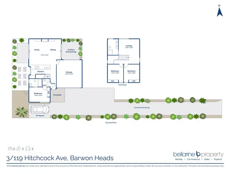 Floorplan of Homely townhouse listing, 3/119 Hitchcock Avenue, Barwon Heads VIC 3227