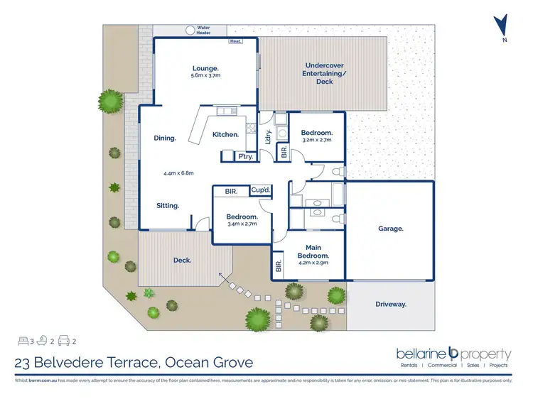 Floorplan of Homely house listing, 23 Belvedere Terrace, Ocean Grove VIC 3226