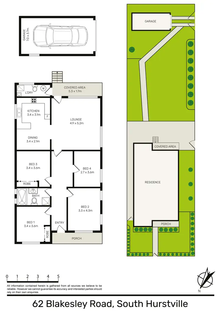 Floorplan of Homely house listing, 62 Blakesley Rd, South Hurstville NSW 2221