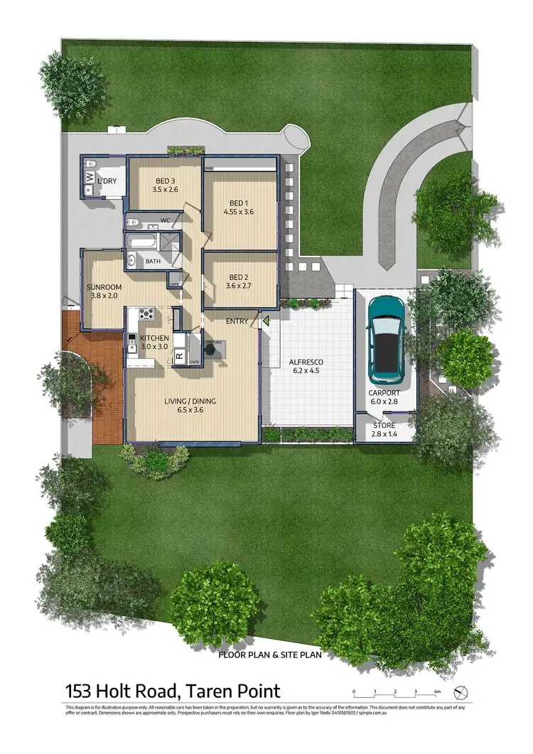 Floorplan of Homely house listing, 57 Curtis Avenue, Taren Point NSW 2229