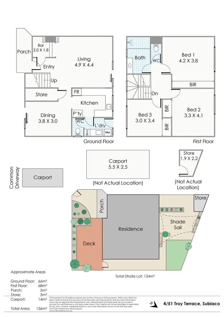 Floorplan of Homely townhouse listing, 4/51 Troy Terrace, Jolimont WA 6014