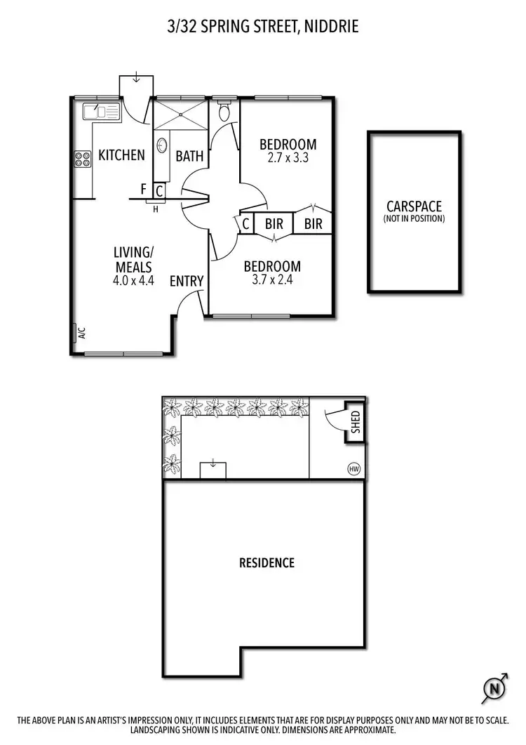Floorplan of Homely unit listing, 3/32 Spring Street, Niddrie VIC 3042