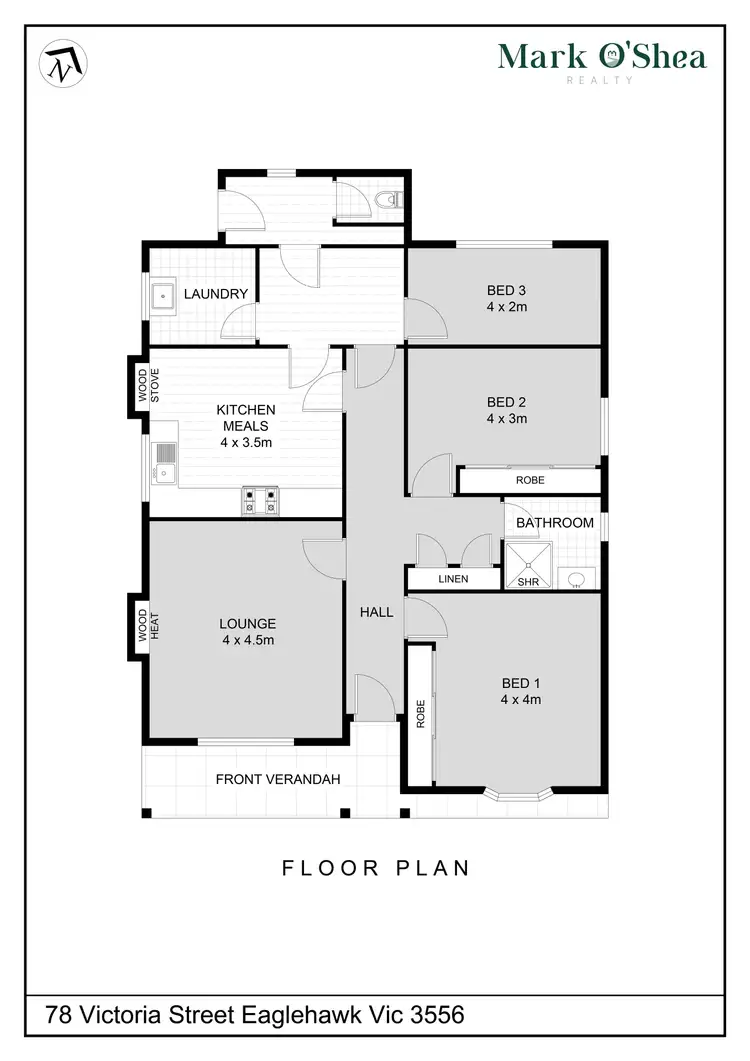 Floorplan of Homely house listing, 78 Victoria Street, Eaglehawk VIC 3556