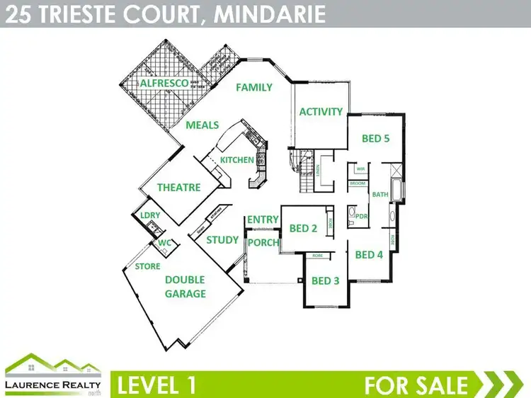 Floorplan of Homely house listing, 25 Trieste Court, Mindarie WA 6030