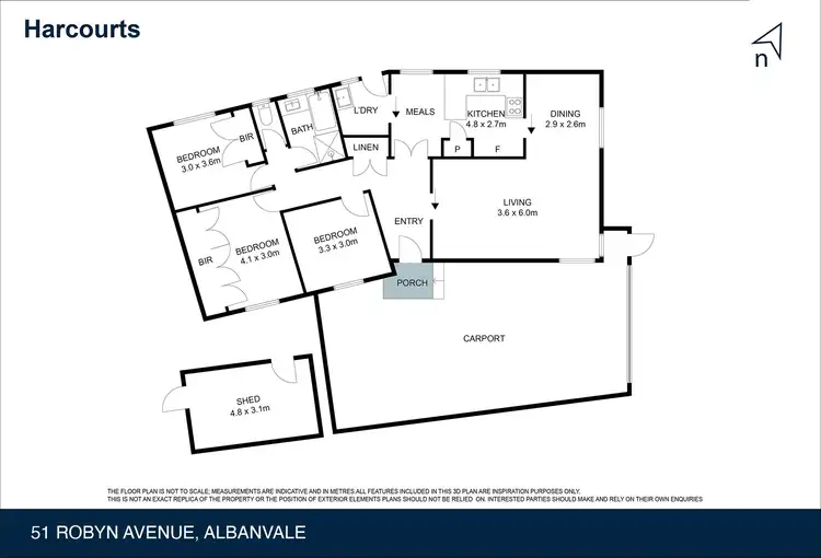 Floorplan of Homely house listing, 51 Robyn Avenue, Albanvale VIC 3021