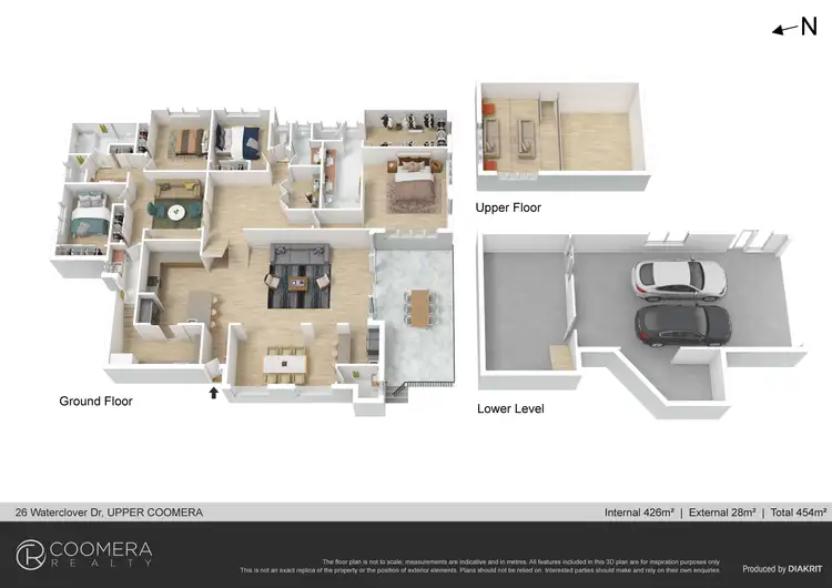 Floorplan of Homely house listing, 26 Waterclover Drive, Upper Coomera QLD 4209