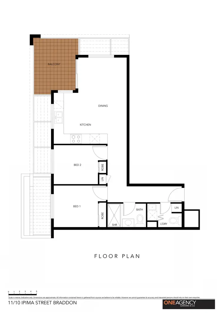 Floorplan of Homely apartment listing, 11/10 Ipima Street, Braddon ACT 2612
