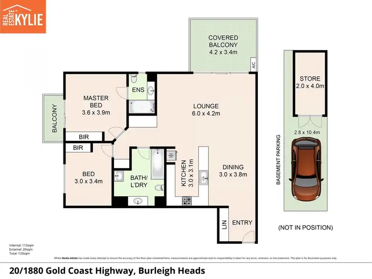 Floorplan of Homely unit listing, 20/1880-1888 Gold Coast Highway, Burleigh Heads QLD 4220