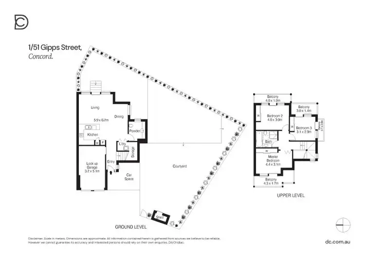 Floorplan of Homely townhouse listing, 1/51 Gipps Street, Concord NSW 2137