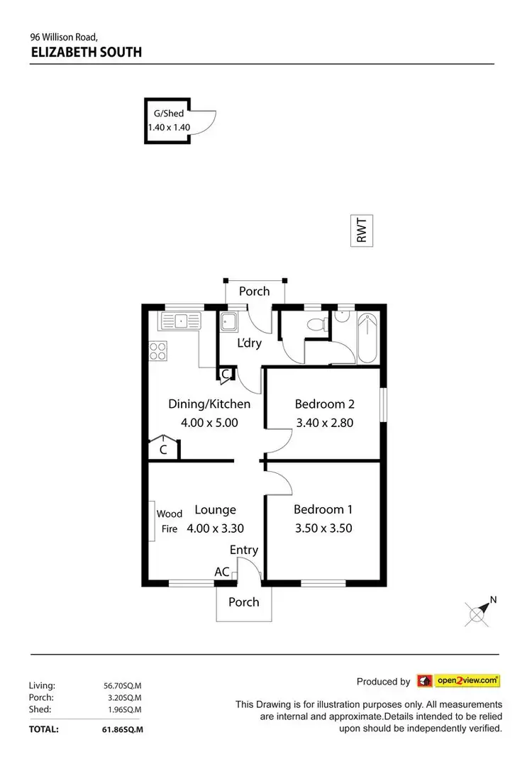 Floorplan of Homely house listing, 96 & 98 Willison Road, Elizabeth South SA 5112