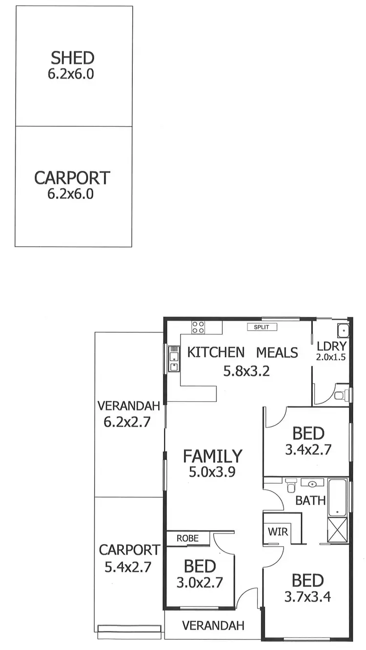 Floorplan of Homely house listing, 5 Melaleuca Way, Murray Bridge SA 5253