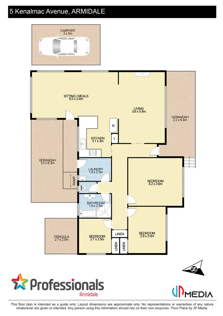 Floorplan of Homely house listing, 5 Kenalmac Avenue, Armidale NSW 2350