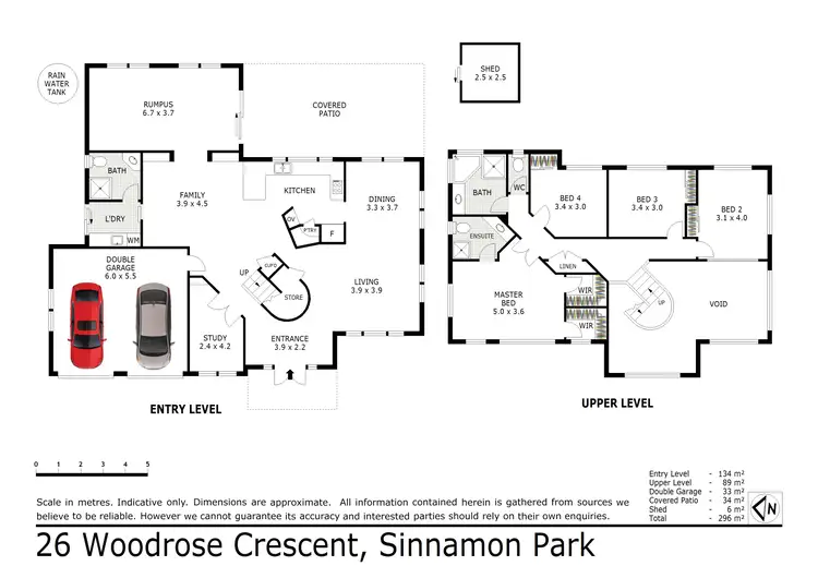 Floorplan of Homely house listing, 26 Woodrose Crescent, Sinnamon Park QLD 4073