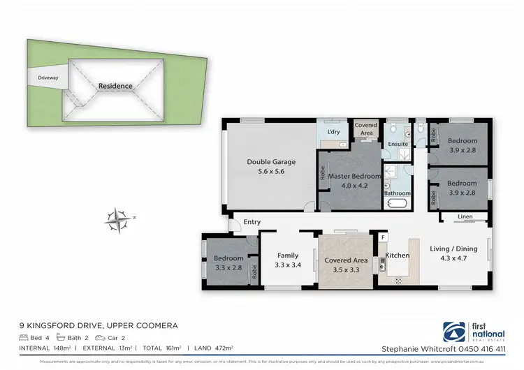 Floorplan of Homely house listing, 9 Kingsford Drive, Upper Coomera QLD 4209