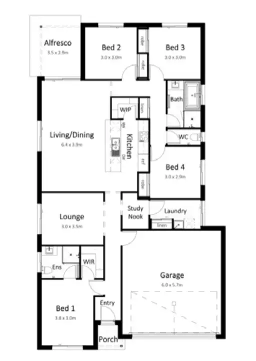Floorplan of Homely house listing, Address available on request