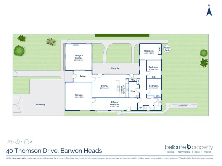 Floorplan of Homely house listing, 40 Thomson Drive, Barwon Heads VIC 3227
