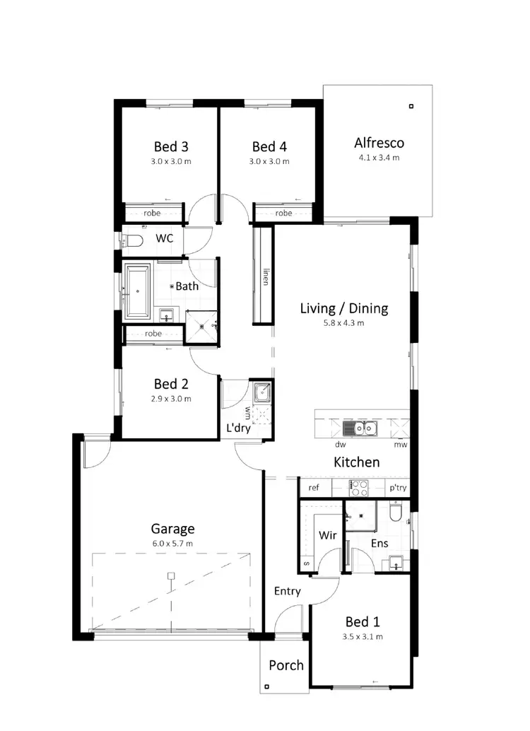 Floorplan of Homely house listing, Address available on request