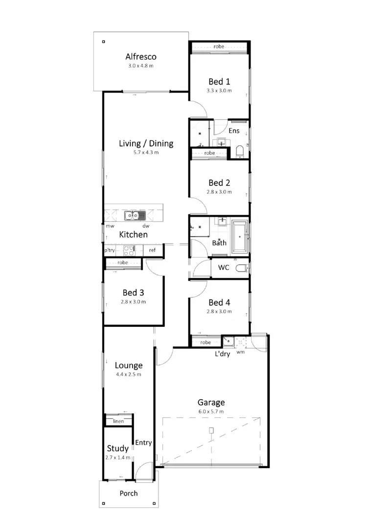 Floorplan of Homely house listing, Address available on request