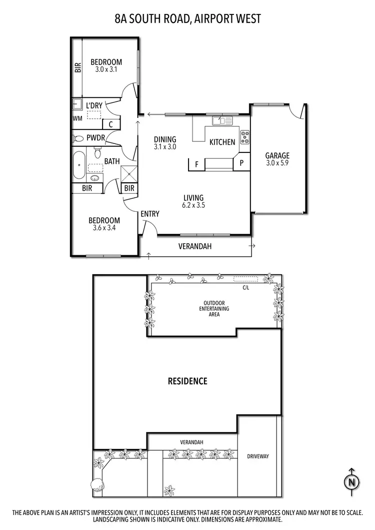 Floorplan of Homely house listing, 8A South Road, Airport West VIC 3042