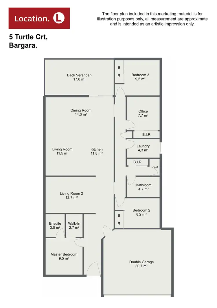 Floorplan of Homely house listing, 5 Turtle Court, Bargara QLD 4670