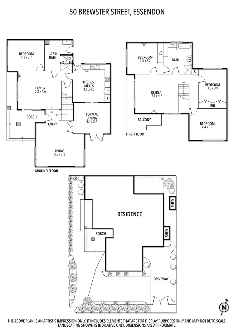 Floorplan of Homely house listing, 50 Brewster Street, Essendon VIC 3040