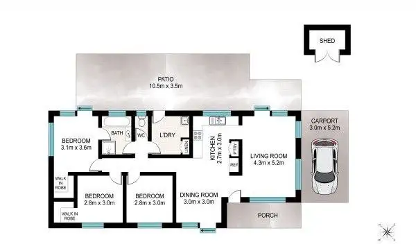 Floorplan of Homely house listing, 17 Dalkeith Street, Caboolture QLD 4510