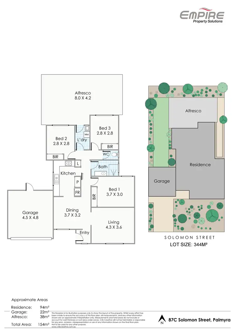 Floorplan of Homely house listing, 87C Solomon Street, Palmyra WA 6157