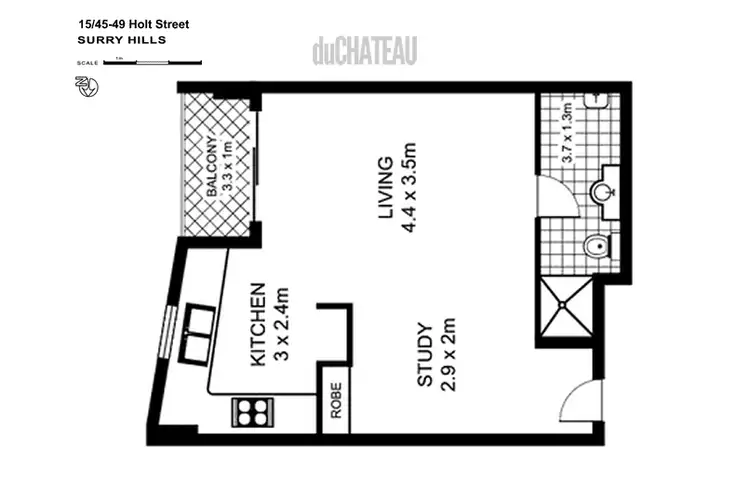 Floorplan of Homely apartment listing, 15/45-49 Holt St, Surry Hills NSW 2010