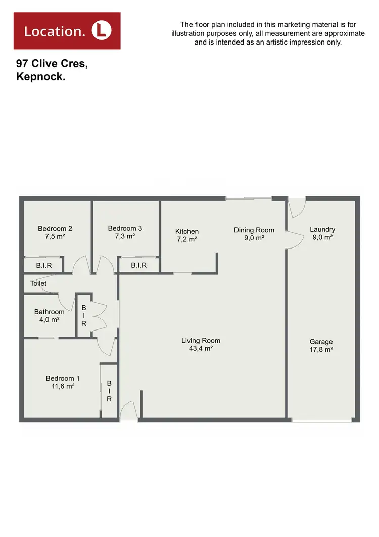 Floorplan of Homely house listing, 97 Clive Crescent, Kepnock QLD 4670