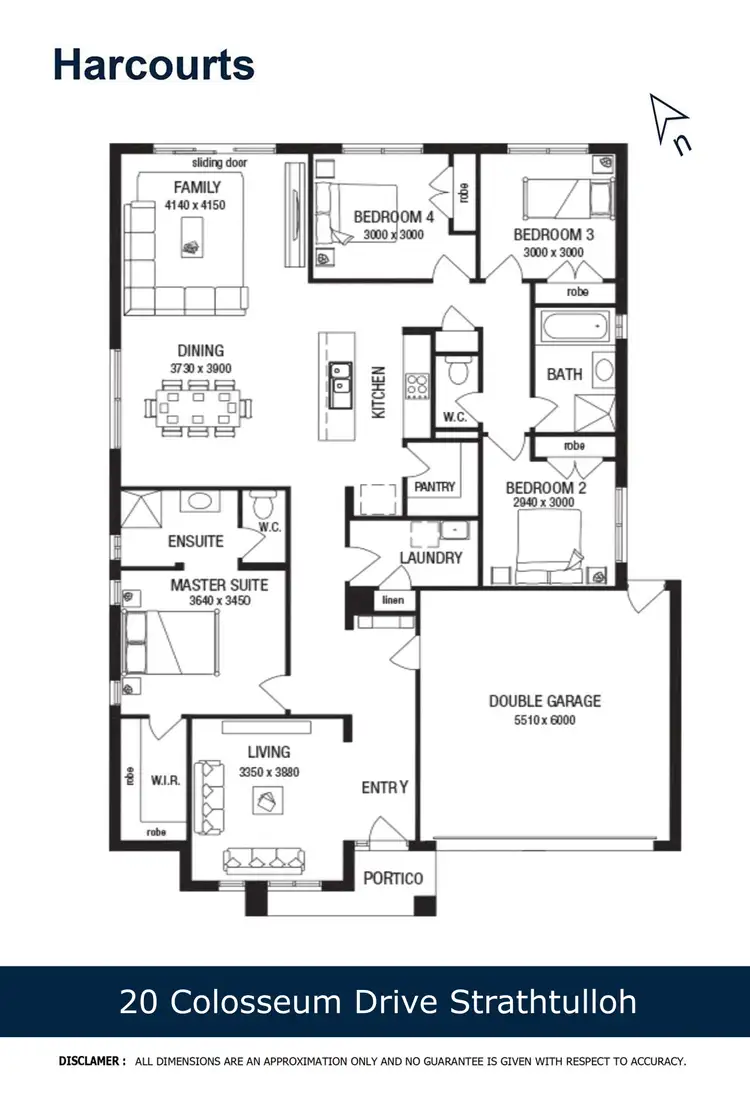 Floorplan of Homely house listing, 20 Colosseum Drive, Strathtulloh VIC 3338