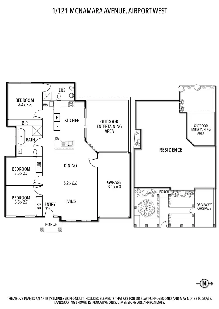Floorplan of Homely unit listing, 1/121 McNamara Avenue, Airport West VIC 3042