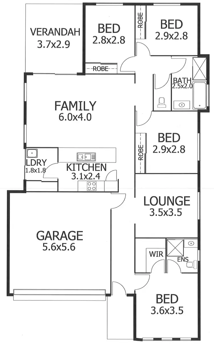 Floorplan of Homely house listing, 30 Pfitzner Close, Murray Bridge SA 5253