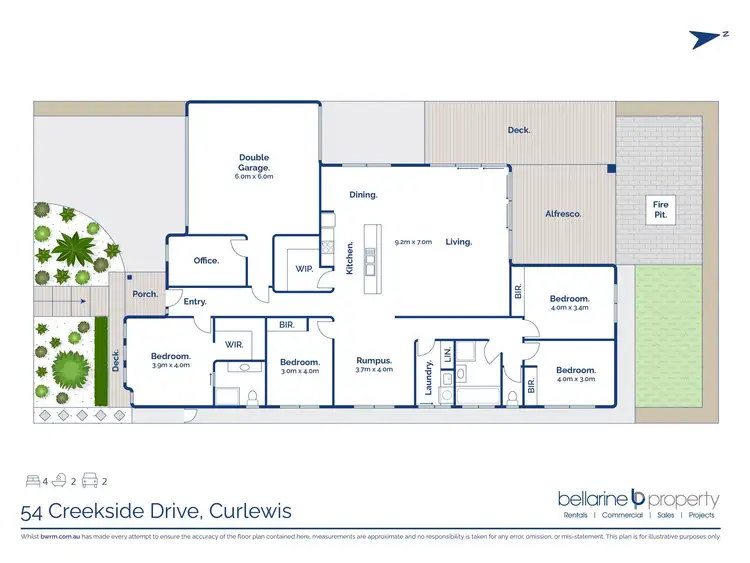 Floorplan of Homely house listing, 54 Creekside Drive, Curlewis VIC 3222