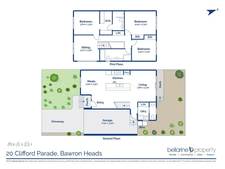 Floorplan of Homely townhouse listing, 20 Clifford Parade, Barwon Heads VIC 3227