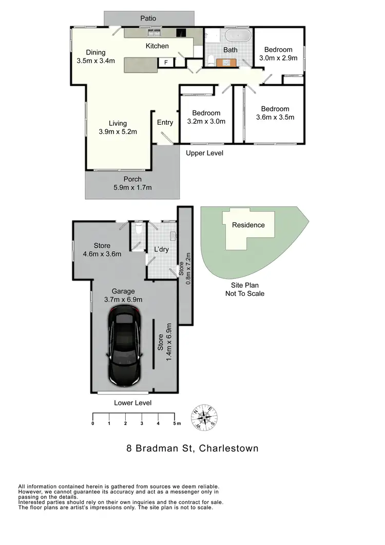 Floorplan of Homely house listing, 8 Bradman Street, Charlestown NSW 2290