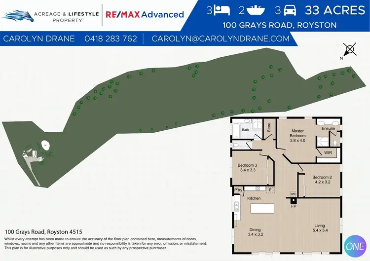 Floorplan of Homely rural property listing, 100 Grays Road, Royston QLD 4515