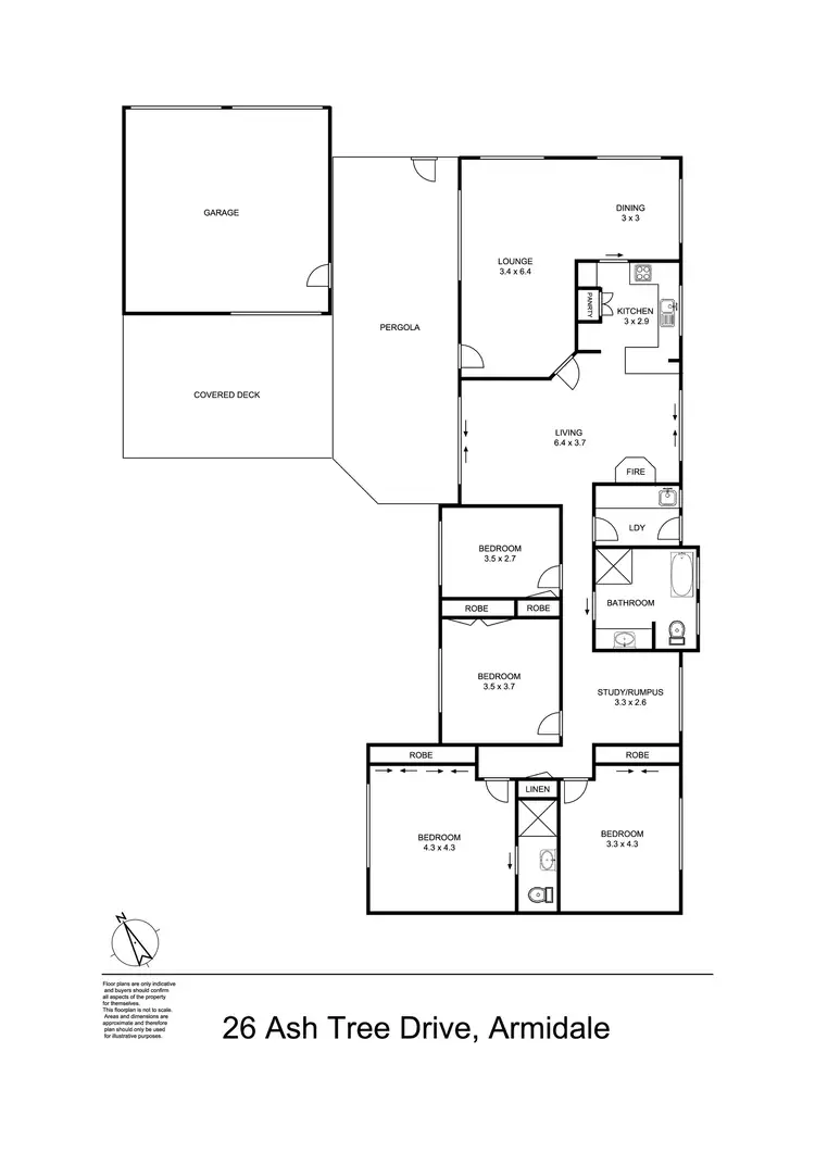 Floorplan of Homely house listing, 26 Ash Tree Drive, Armidale NSW 2350