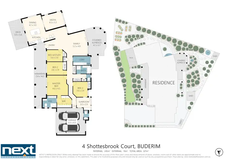 Floorplan of Homely house listing, 4 Shottesbrook Court, Buderim QLD 4556