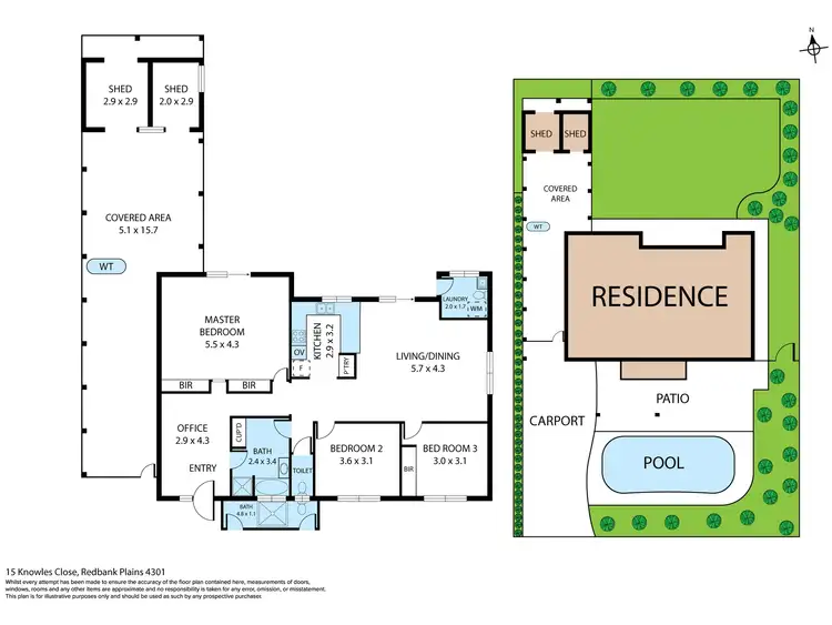 Floorplan of Homely house listing, 15 Knowles Close, Redbank Plains QLD 4301