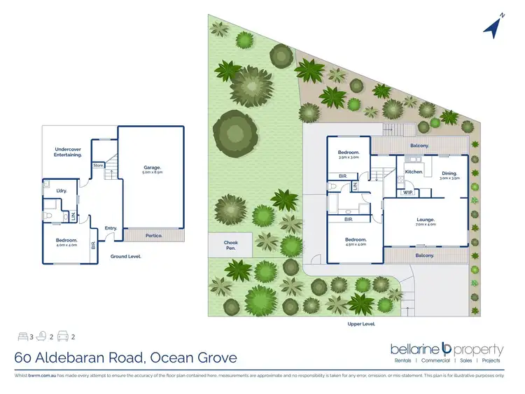Floorplan of Homely house listing, 60 Aldebaran Road, Ocean Grove VIC 3226