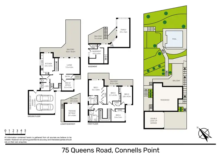 Floorplan of Homely house listing, 75 Queens Road, Connells Point NSW 2221